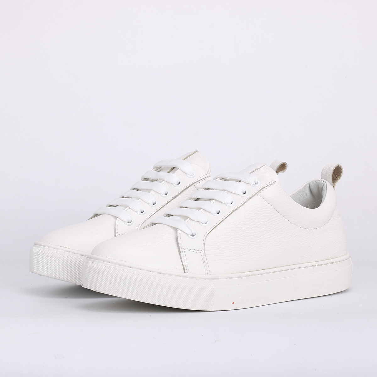 BASKET EN CUIR Blanc 073