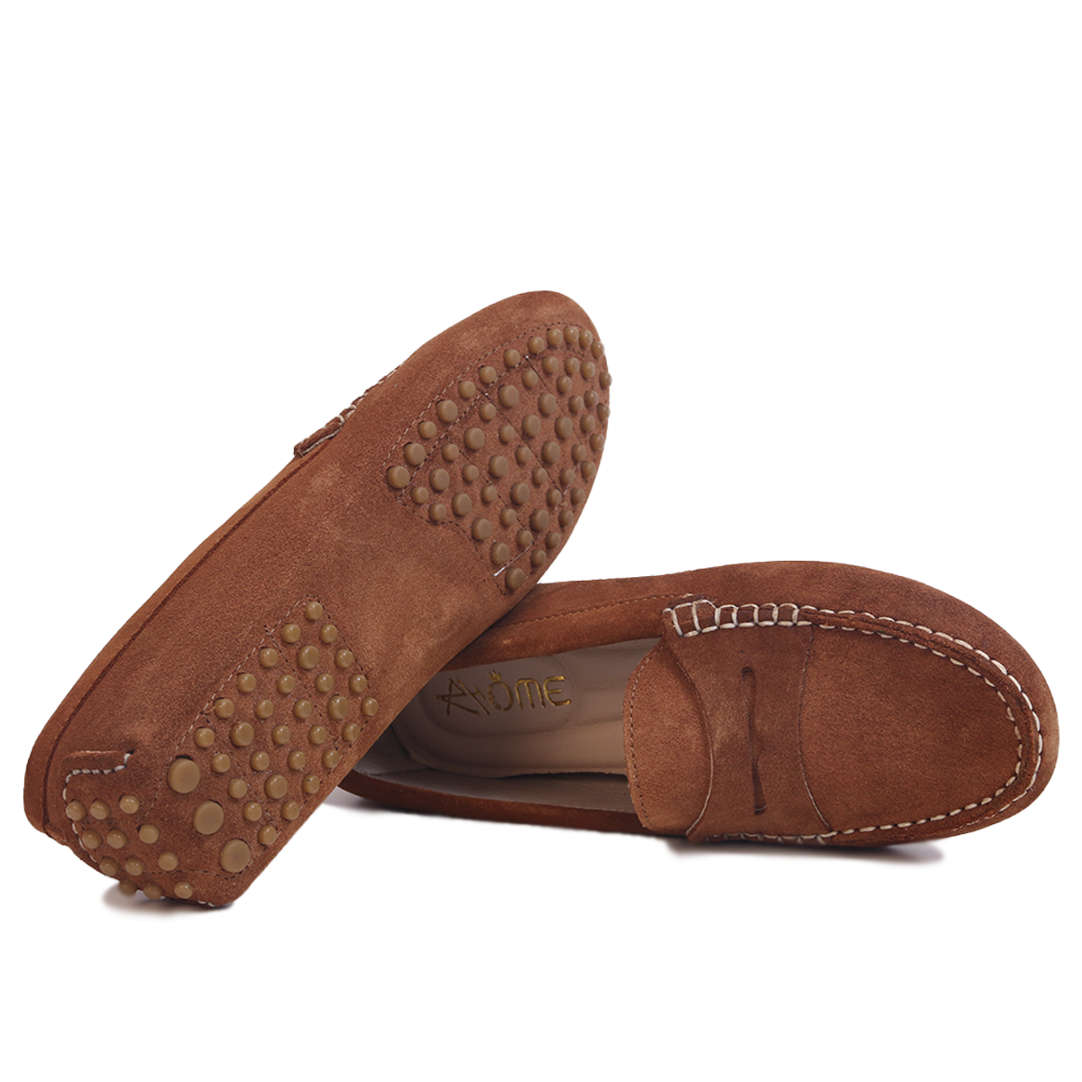 Smile Mocassin en Daim Tabac