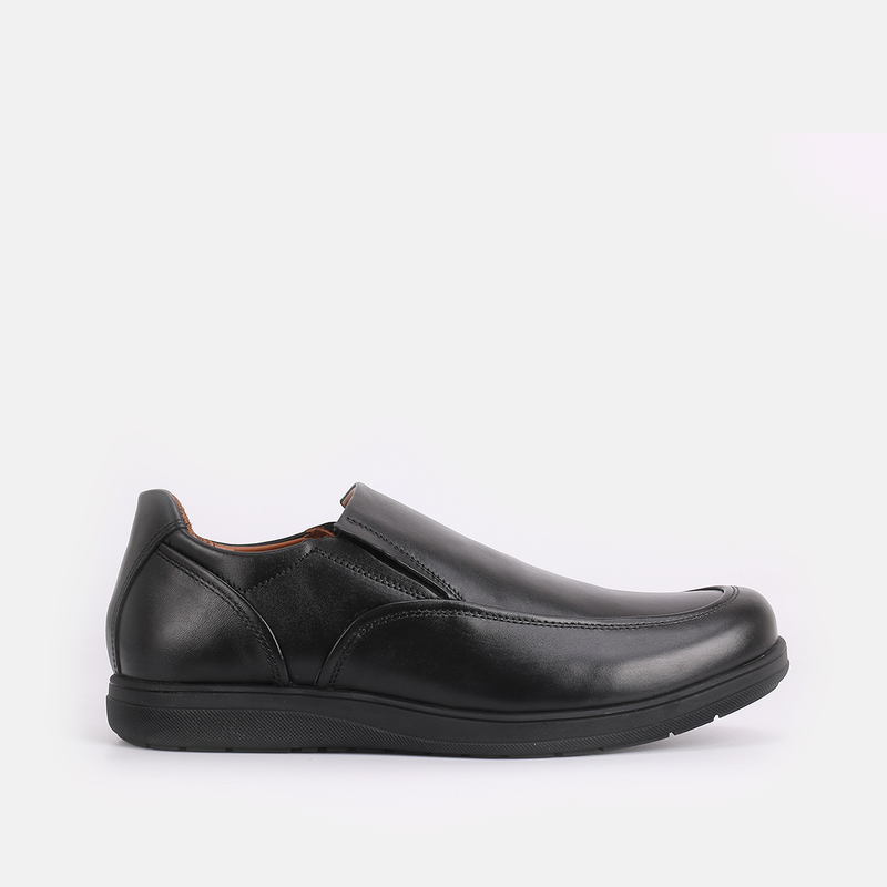 Confort - Chaussure en Cuir Noir