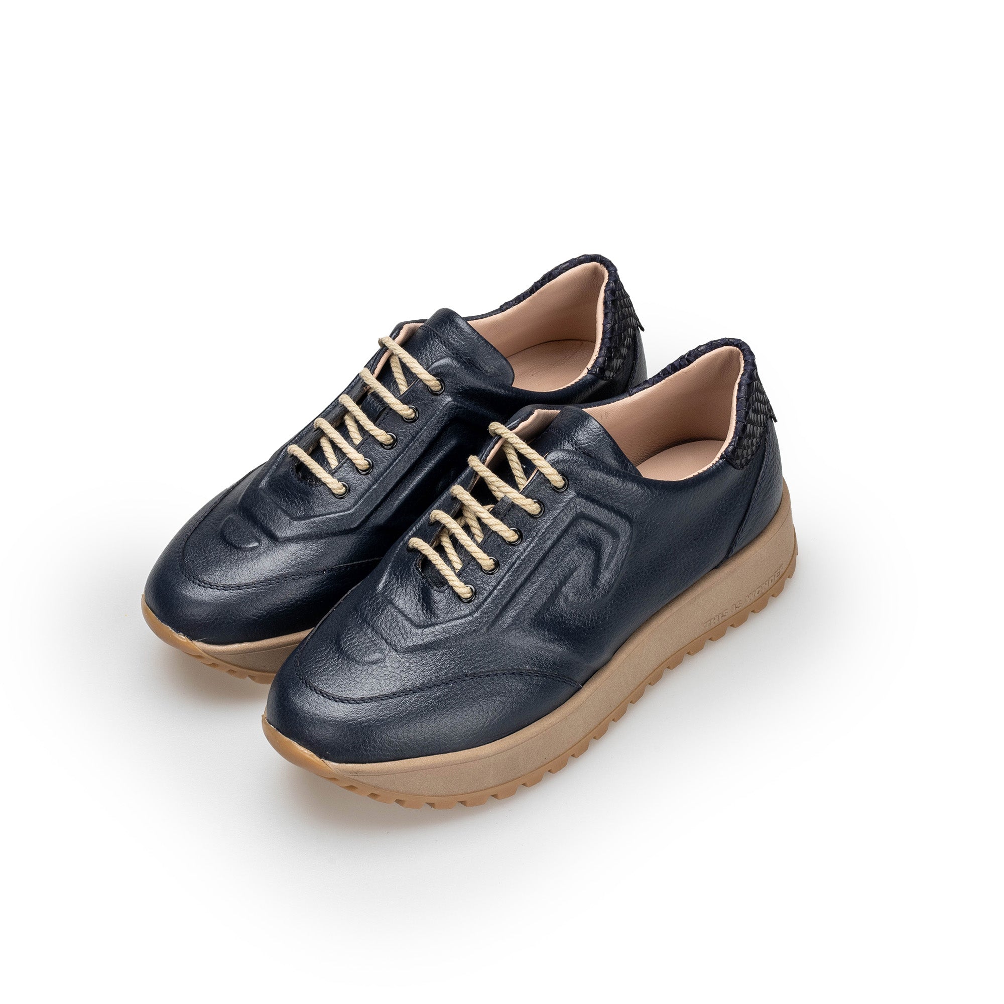 Velora en cuir bleu