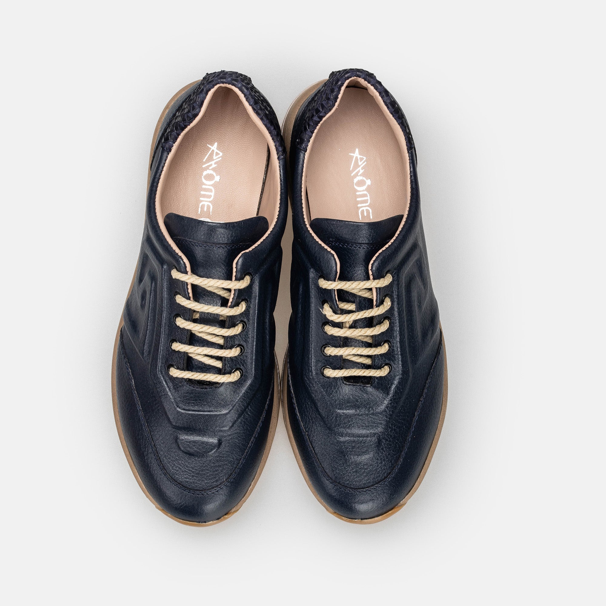 Velora en cuir bleu