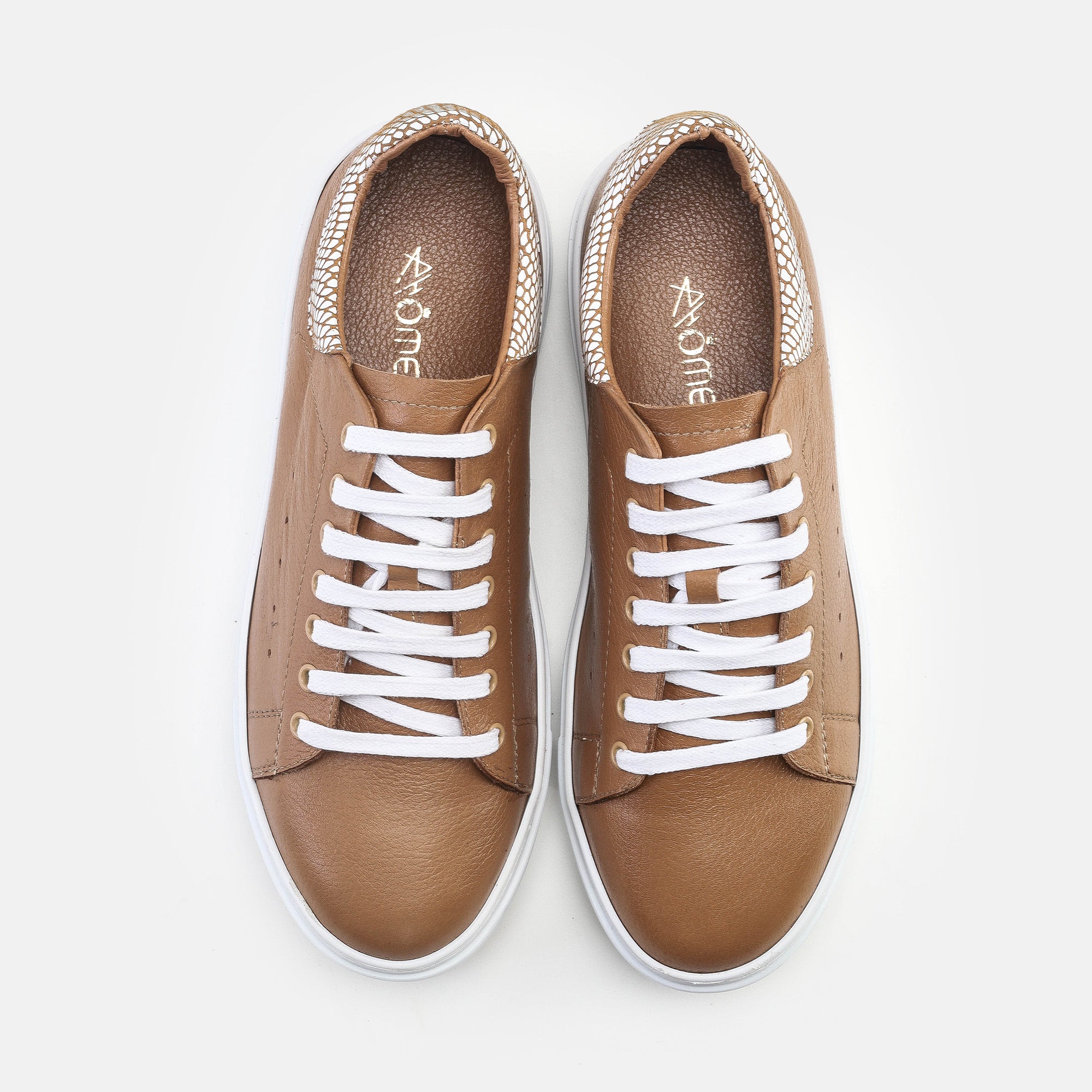 Odine en cuir tabac