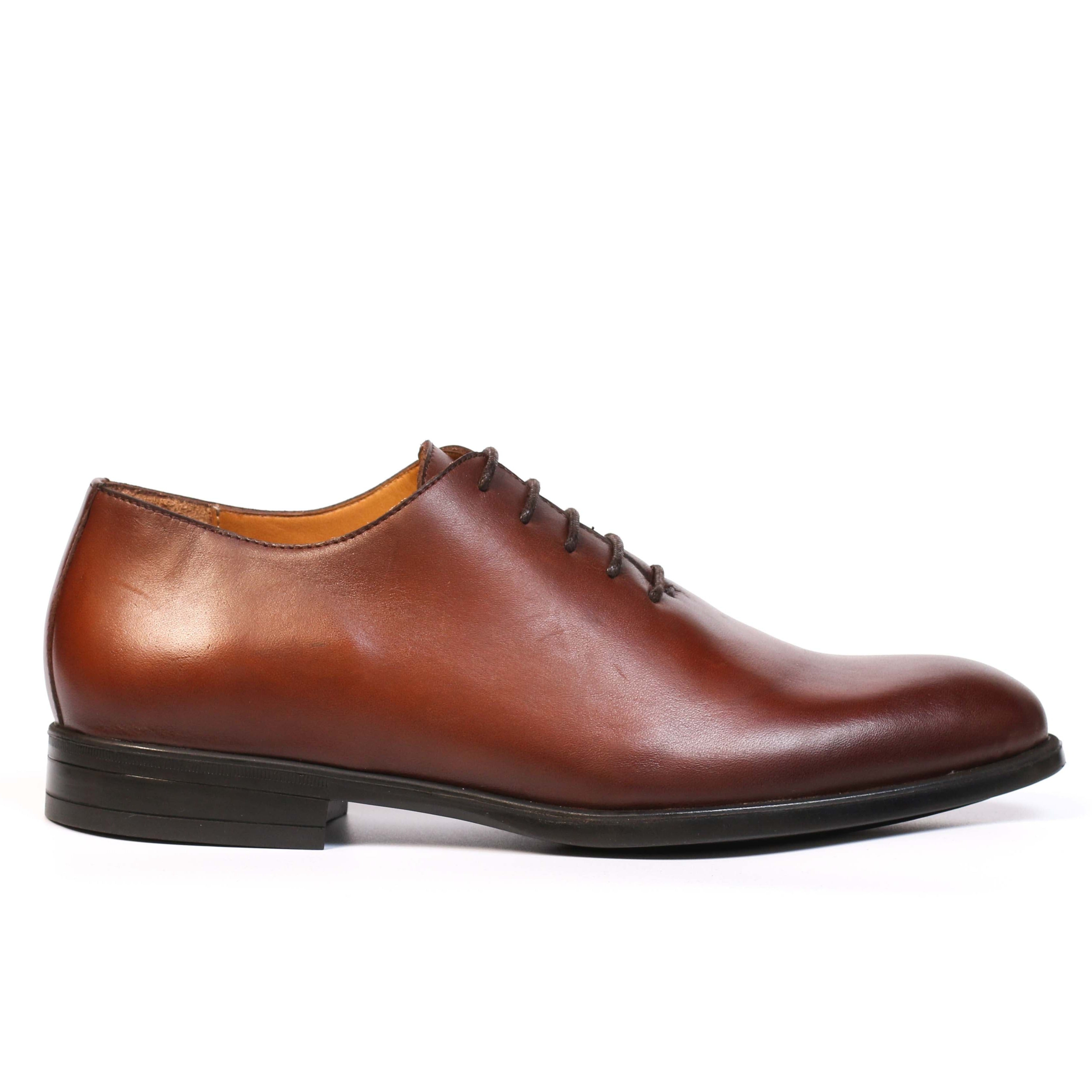 Chaussure en Cuir Tabac - 43106