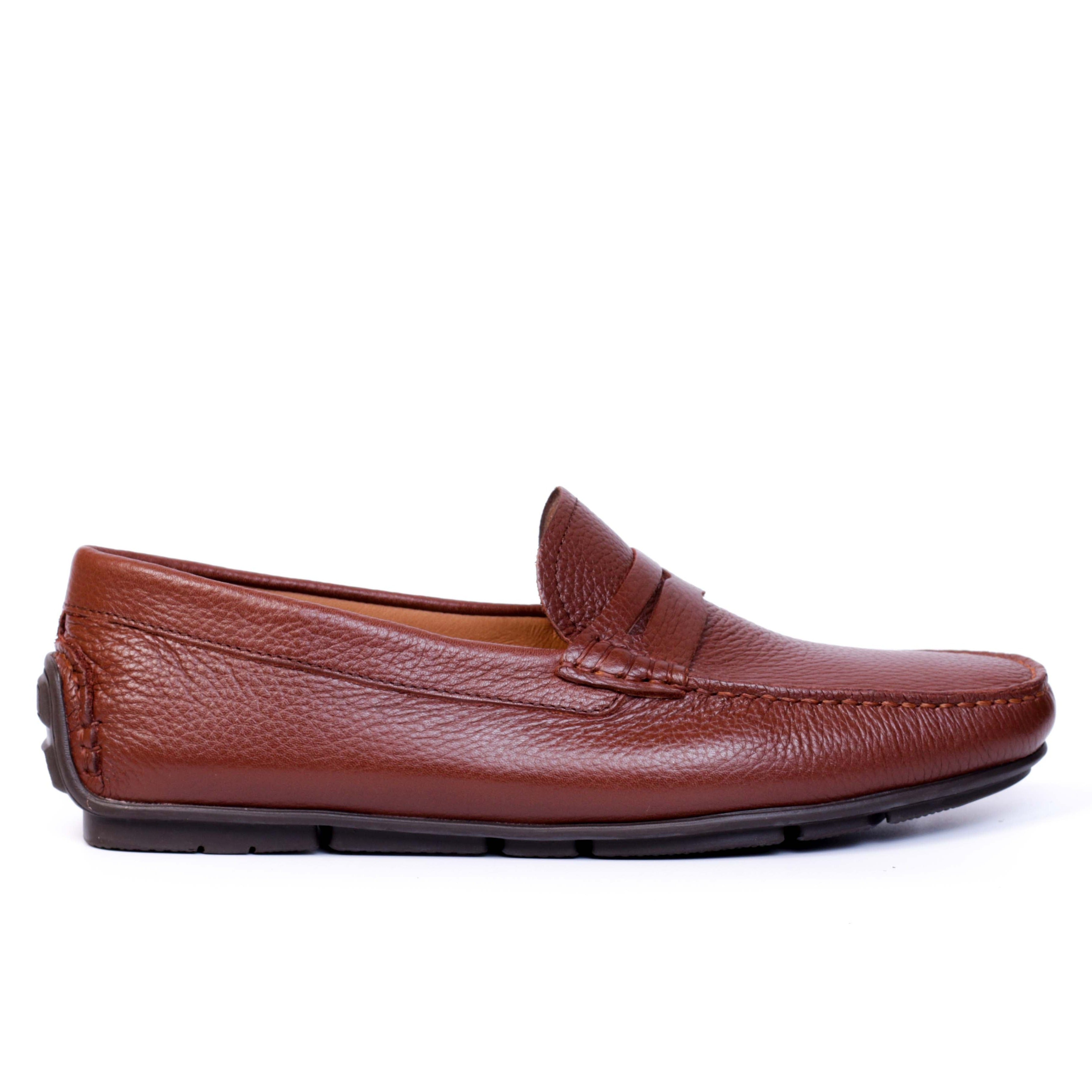 203 Mocassin en cuir Marron