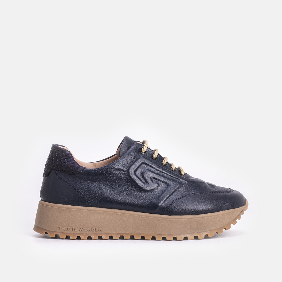 Velora en cuir bleu