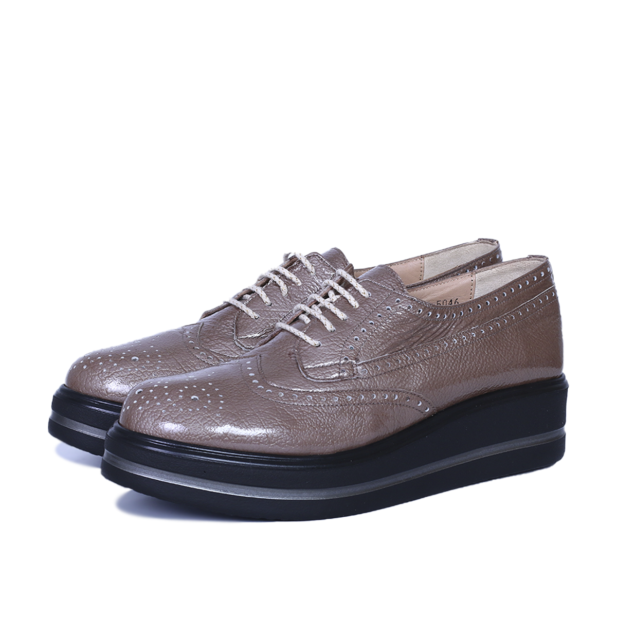 PINAR EN CUIR BRILLANT BEIGE