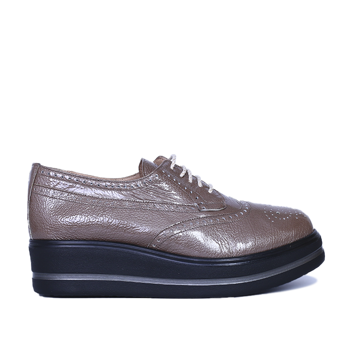 PINAR EN CUIR BRILLANT BEIGE