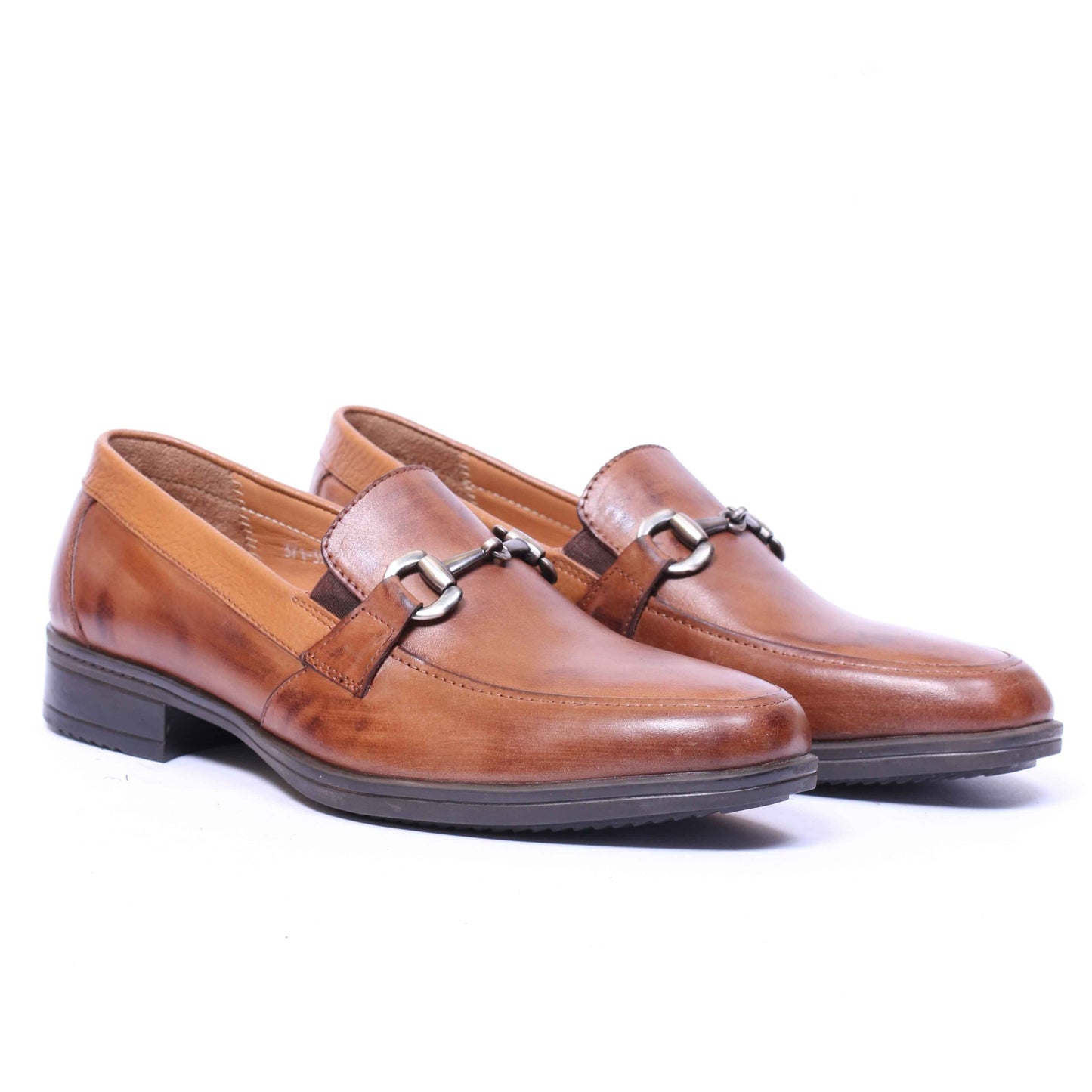 Chaussure en Cuir 371-Tabac