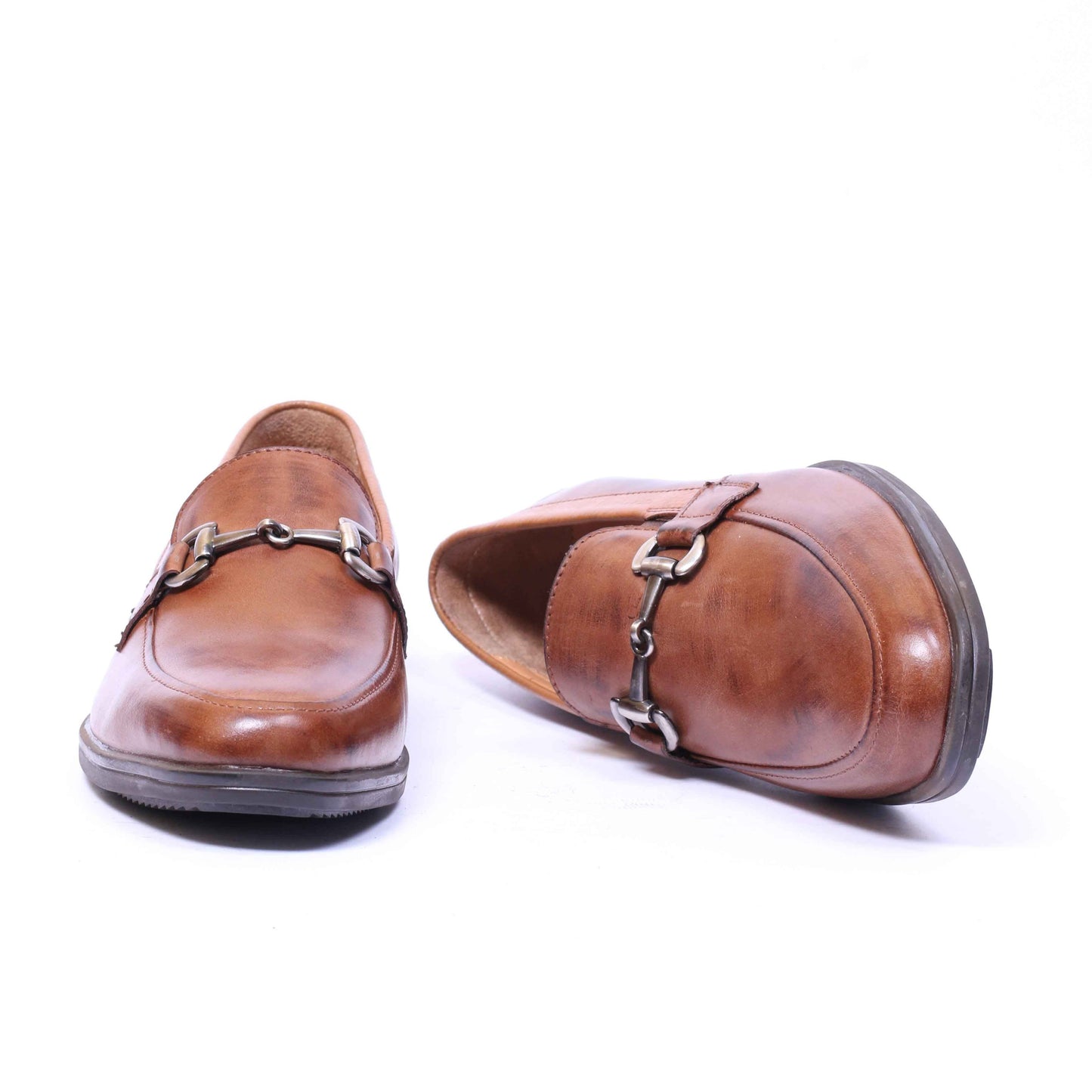 Chaussure en Cuir 371-Tabac