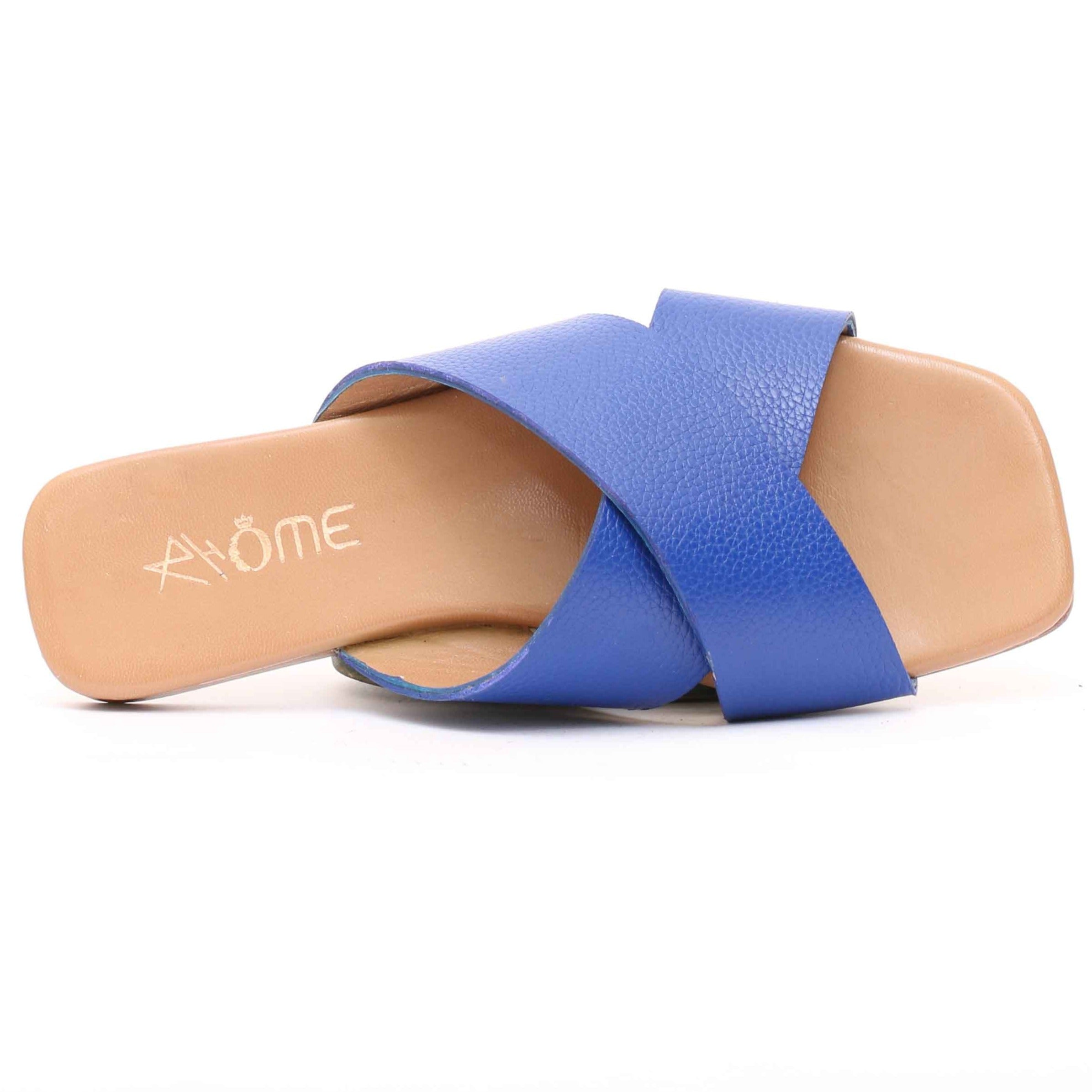 Sandales en cuir Bleu 018