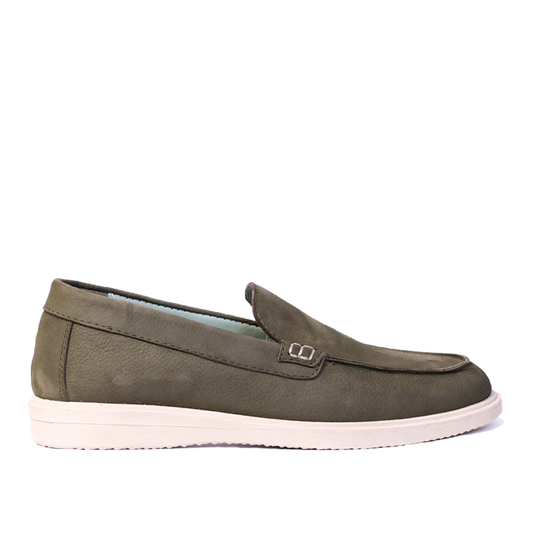 010 Mocassins Summer en nubuck Kaki
