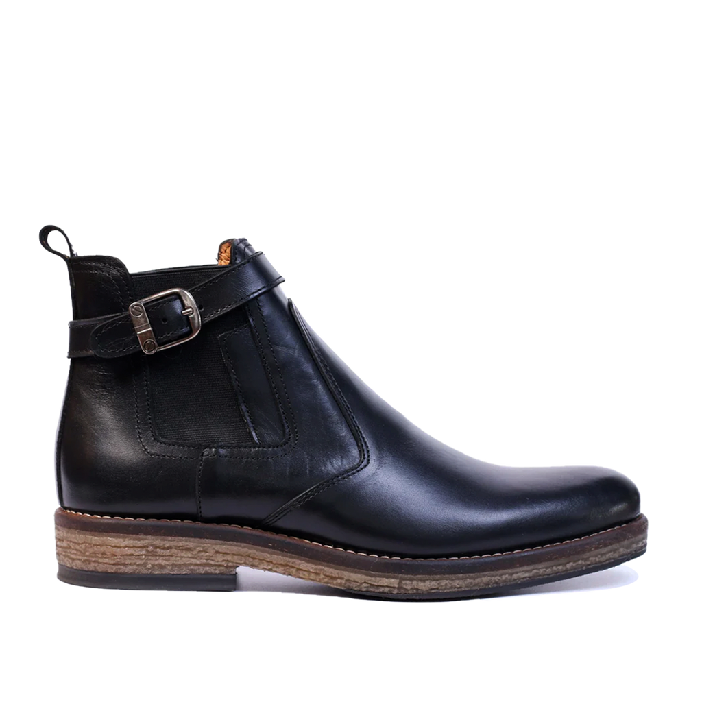 Bottine En cuir Noir-071