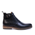 Bottine En cuir Noir-071