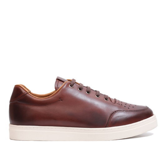 BASKET CUIR MARRON 088