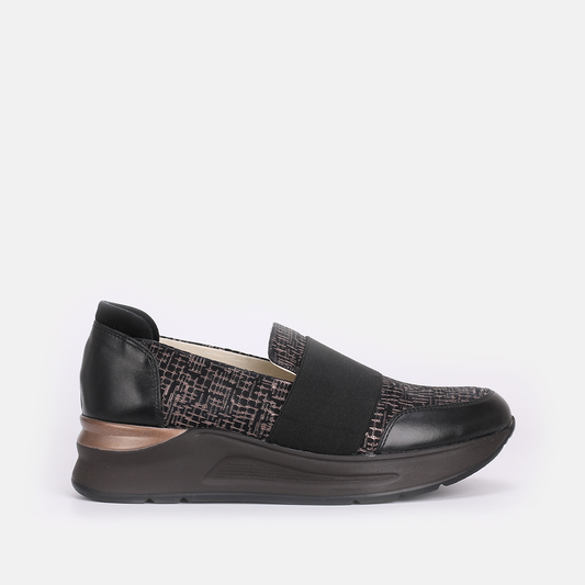 BASKET EN CUIR NOIR 101