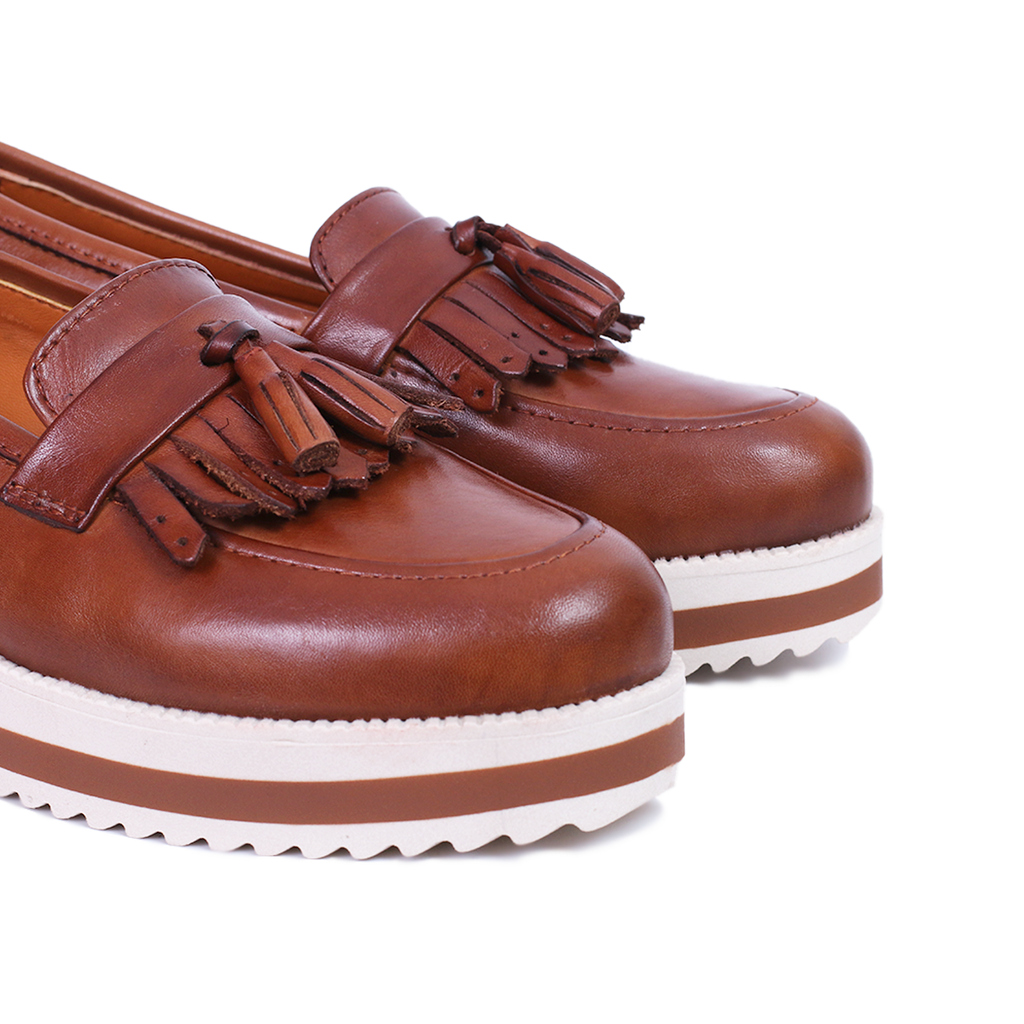 108 Chaussures en Cuir Tabac