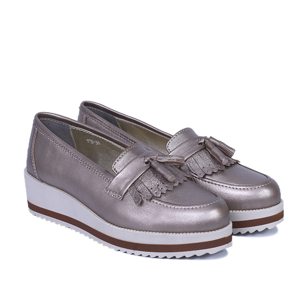 108 Chaussures en Cuir BRONZE