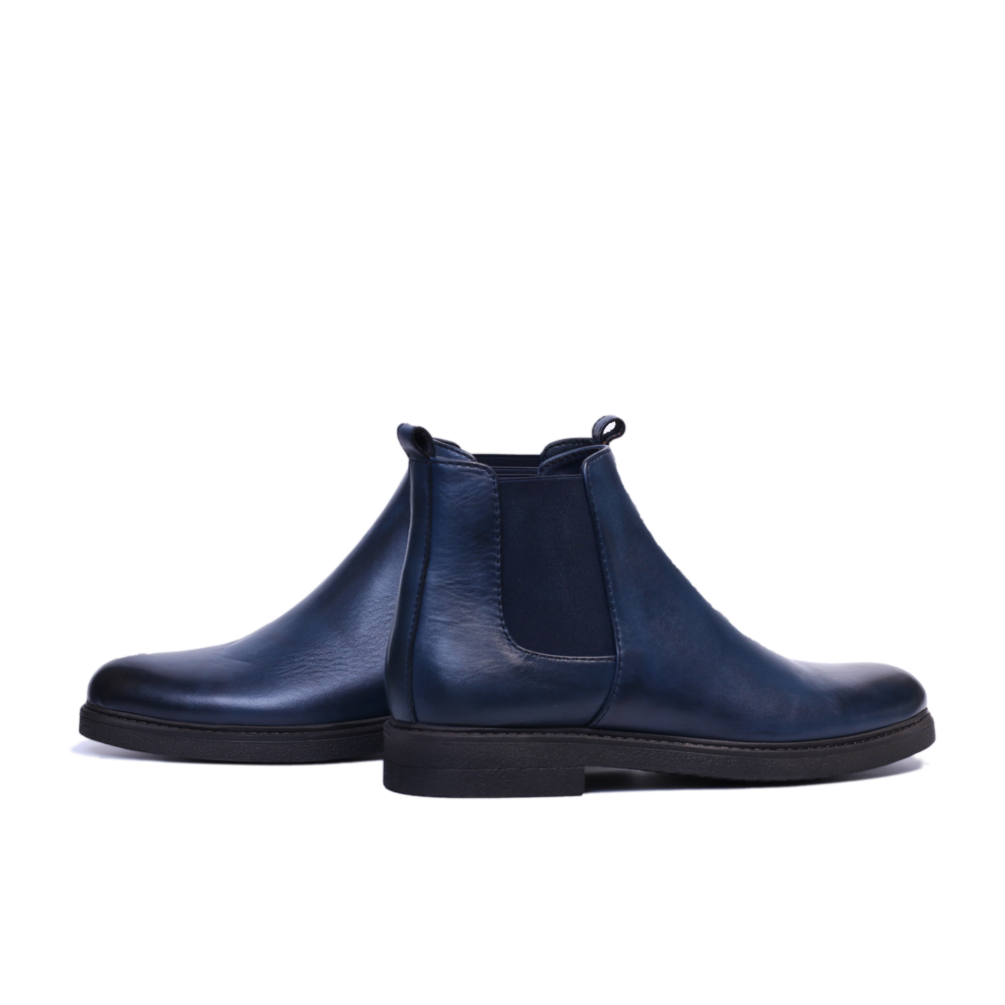 Chelsea boots en cuir BLEU 1115