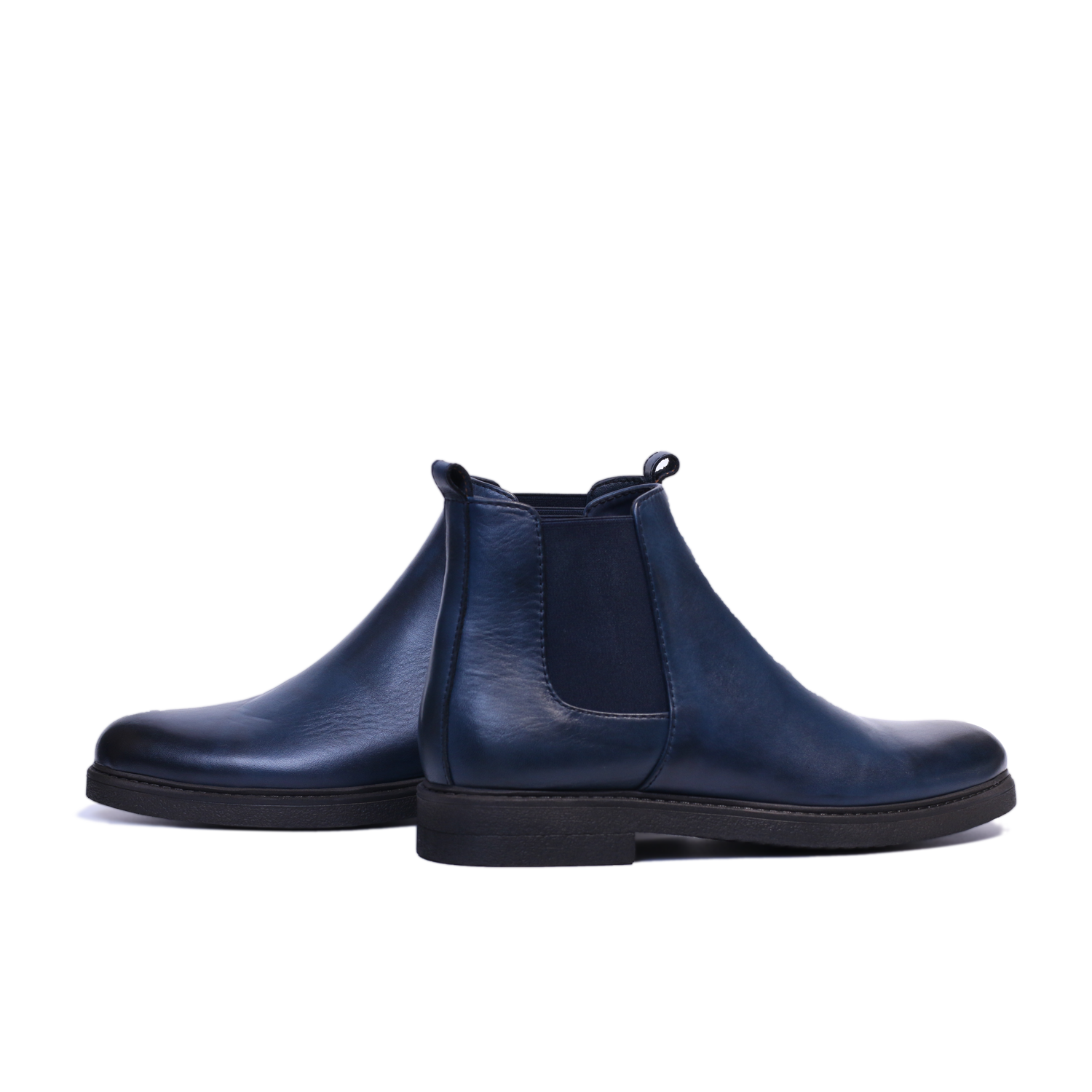 Chelsea boots en cuir BLEU 1115