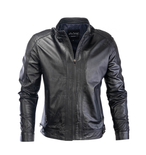 Blouson en cuir  Noir 1212