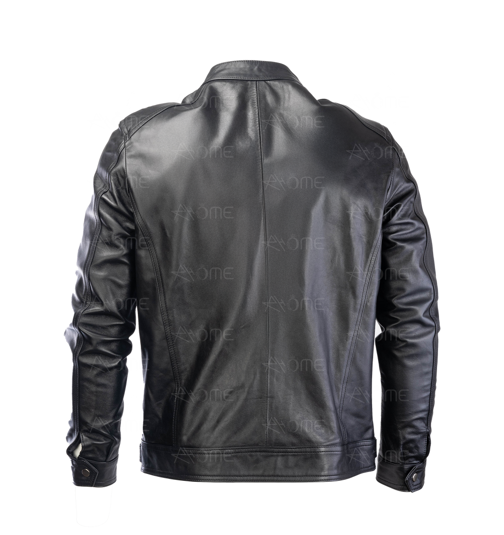 Blouson en cuir  Noir 1212