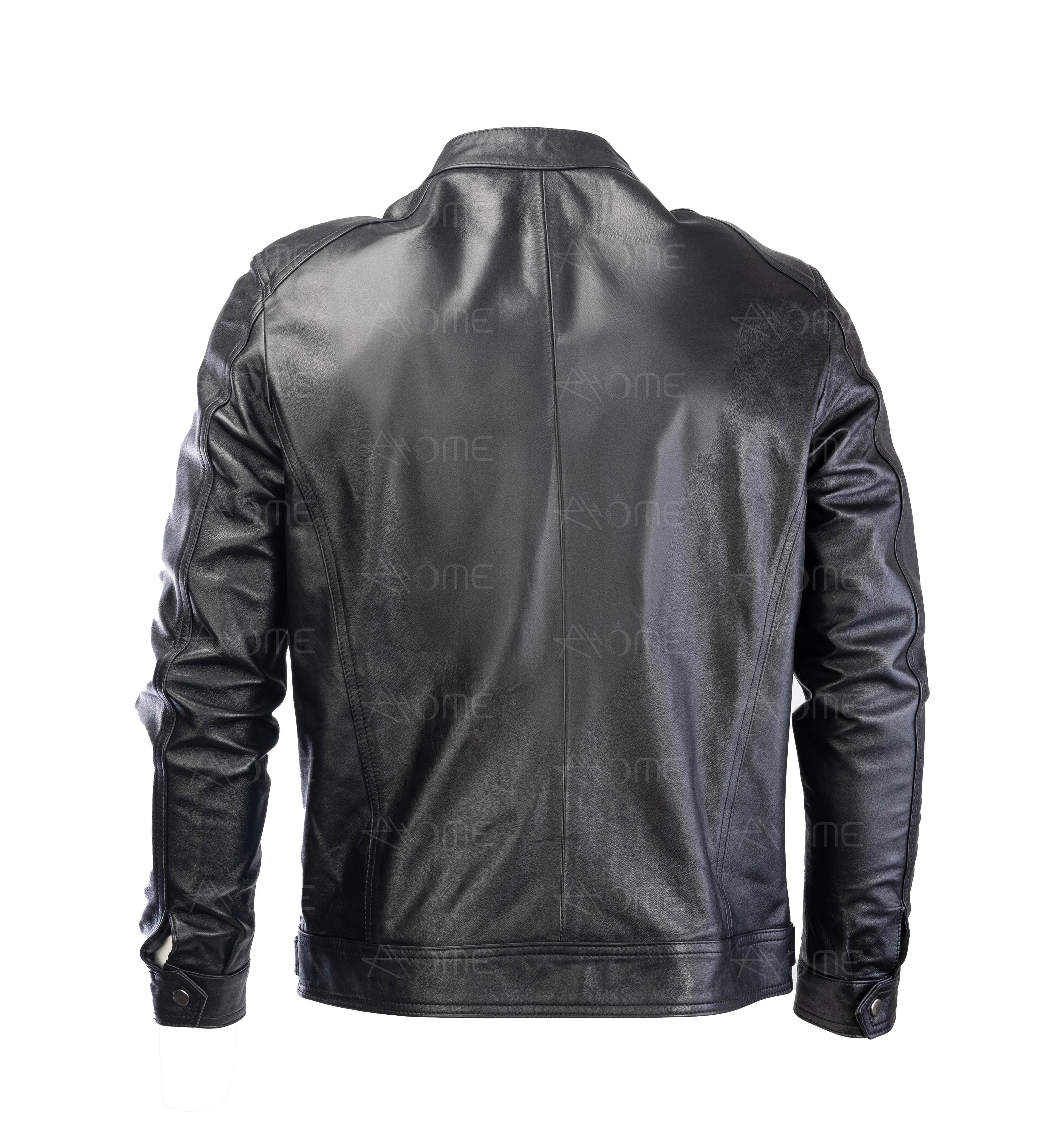 Blouson en cuir  Noir 1212