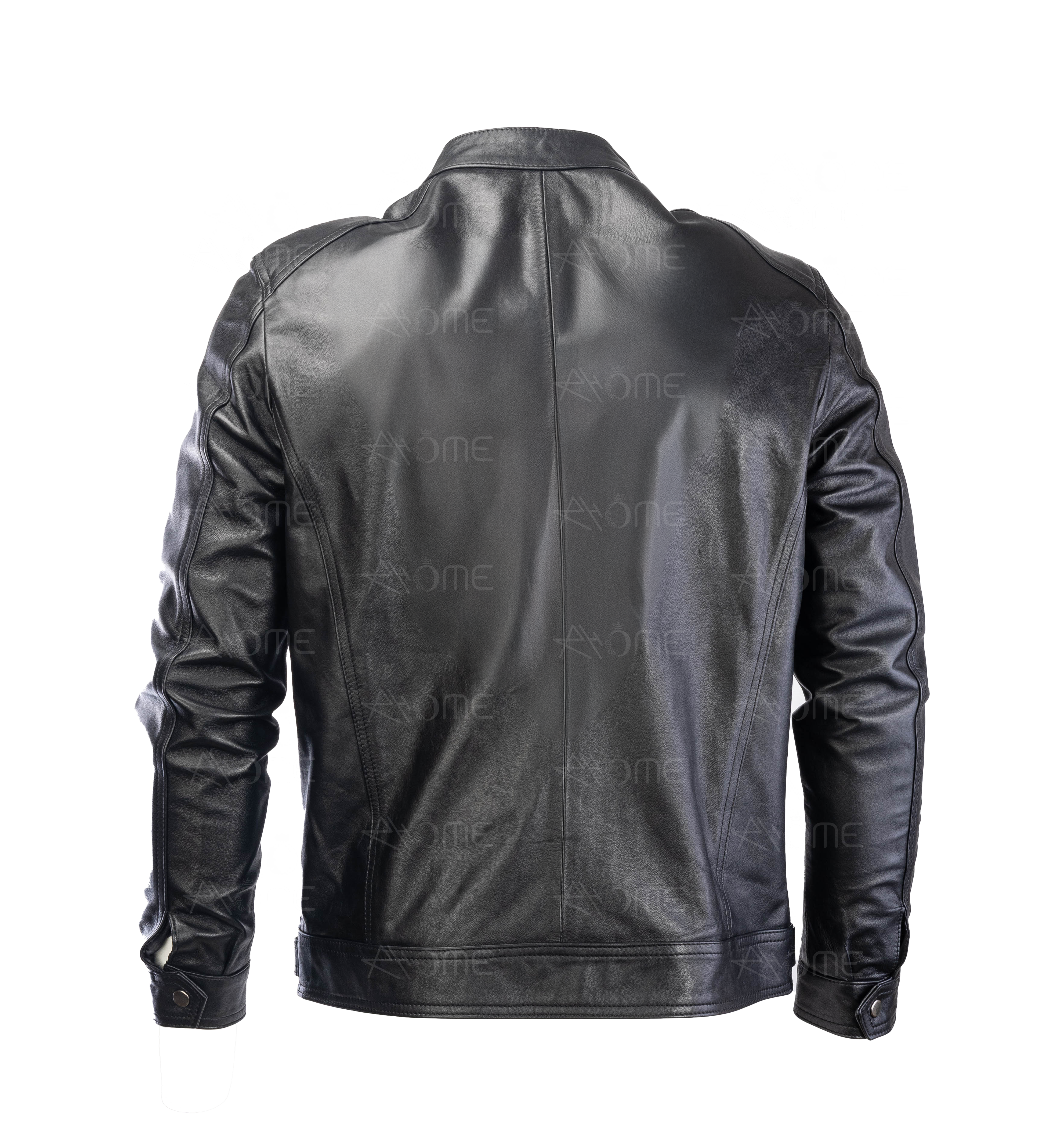 Blouson en cuir  Noir 1212