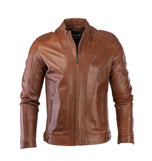 Blouson en cuir  Tabac 1212