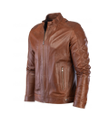 Blouson en cuir  Tabac 1212