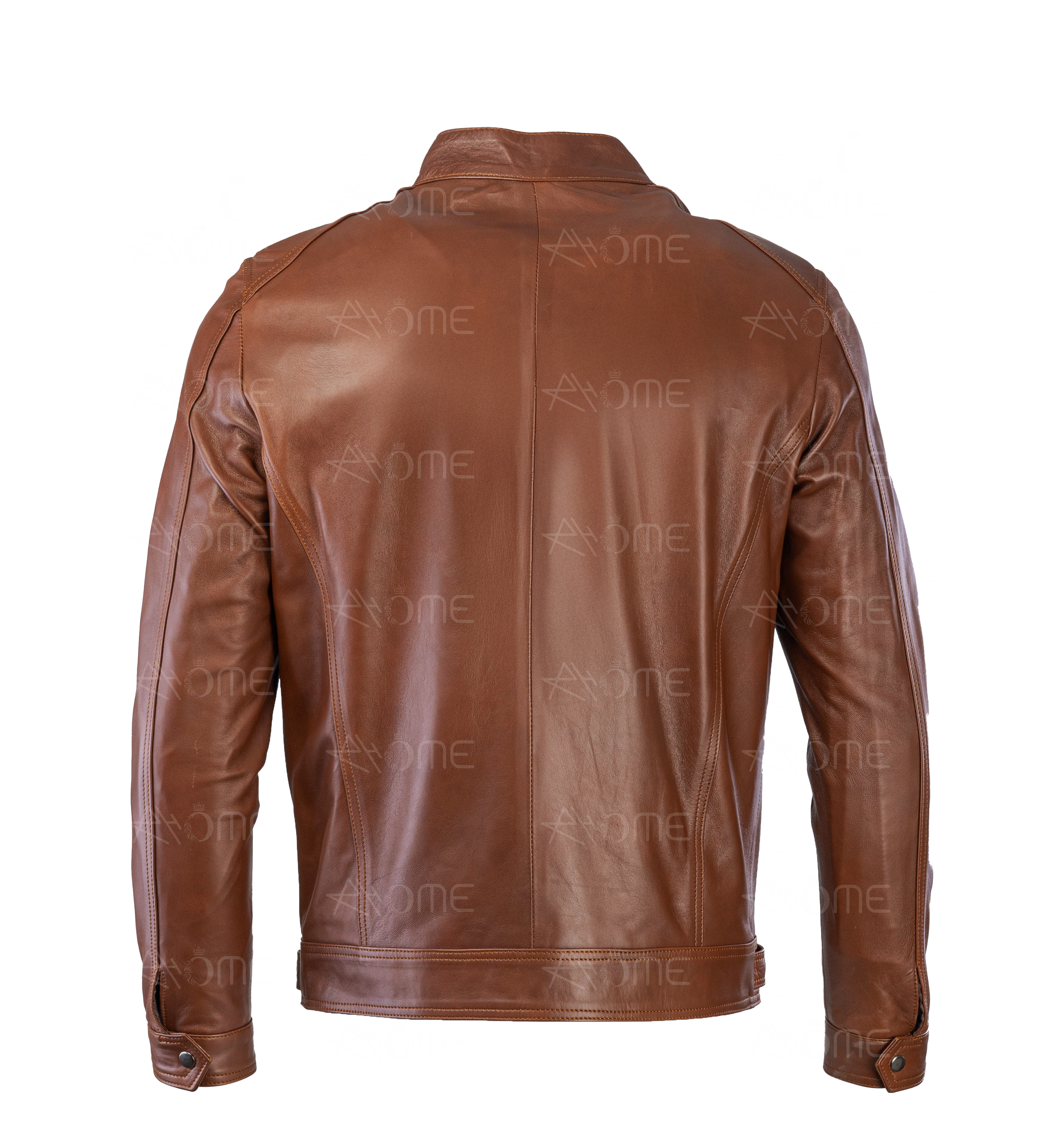 Blouson en cuir  Tabac 1212