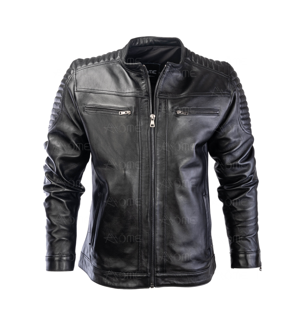 Blouson en cuir Noir 12700