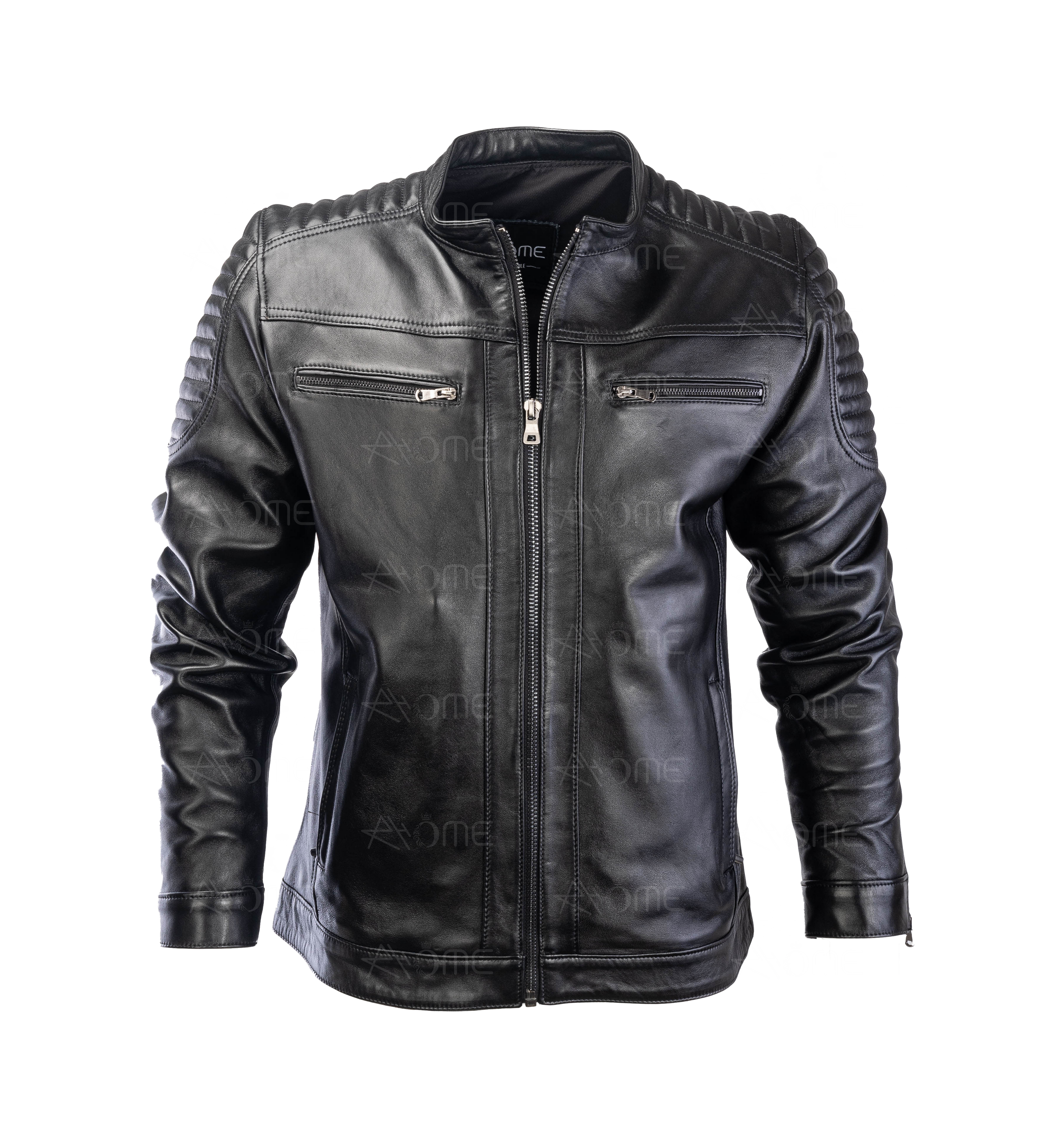 Blouson en cuir Noir 12700