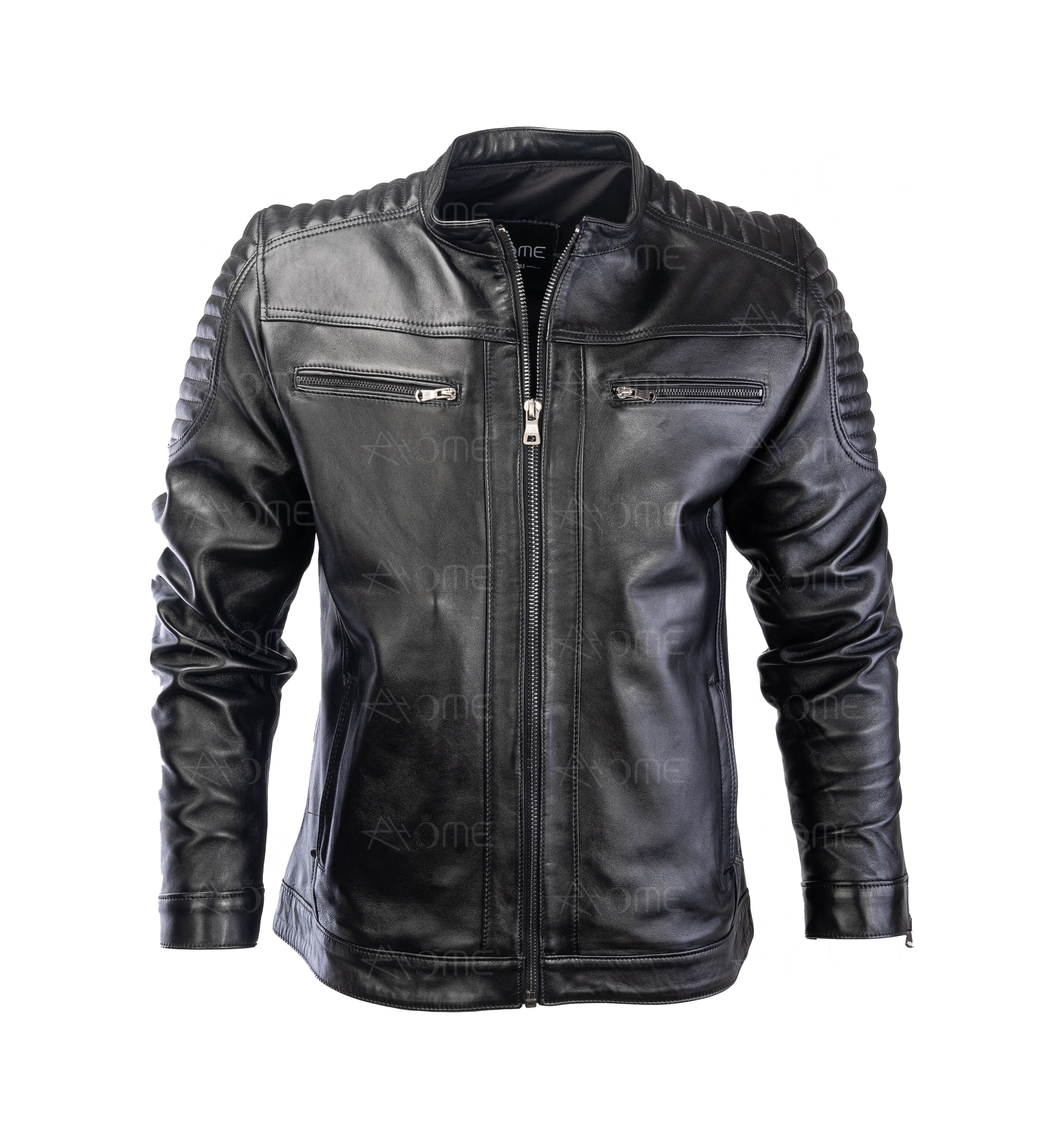 Blouson en cuir Noir 12700