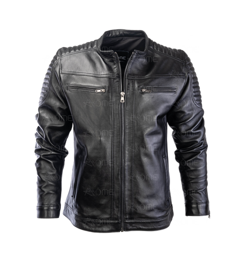 Blouson en cuir Noir 12700