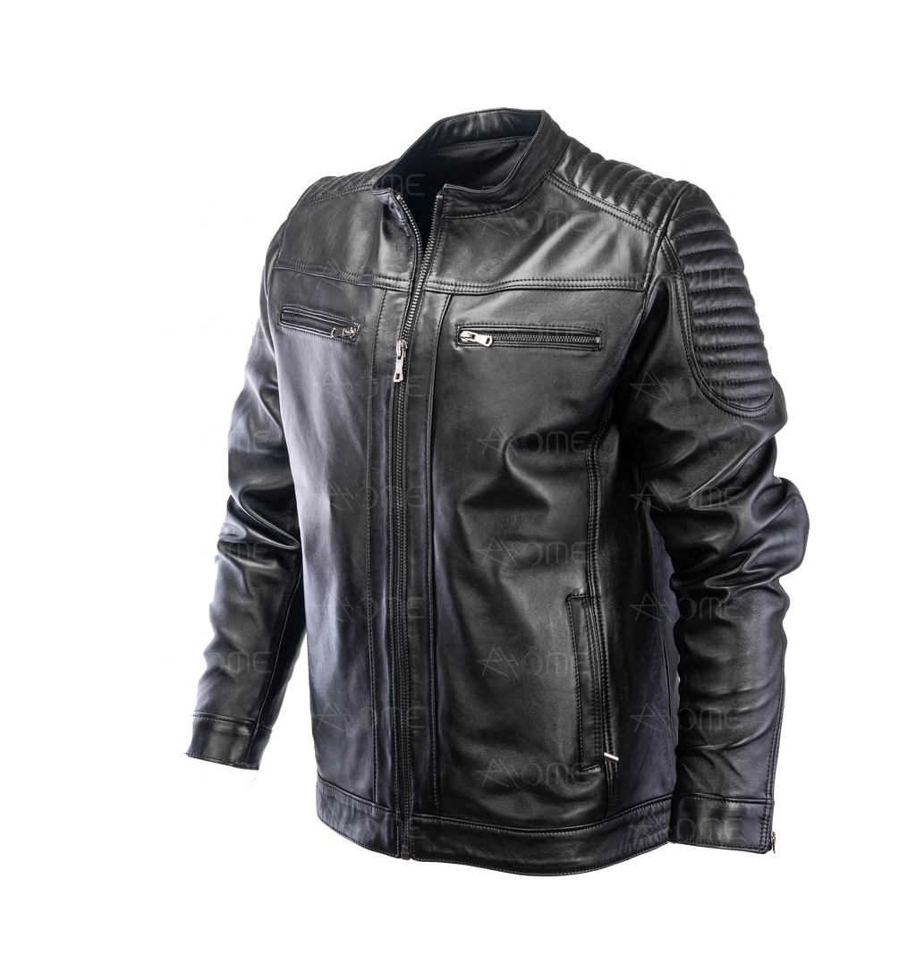 Blouson en cuir Noir 12700
