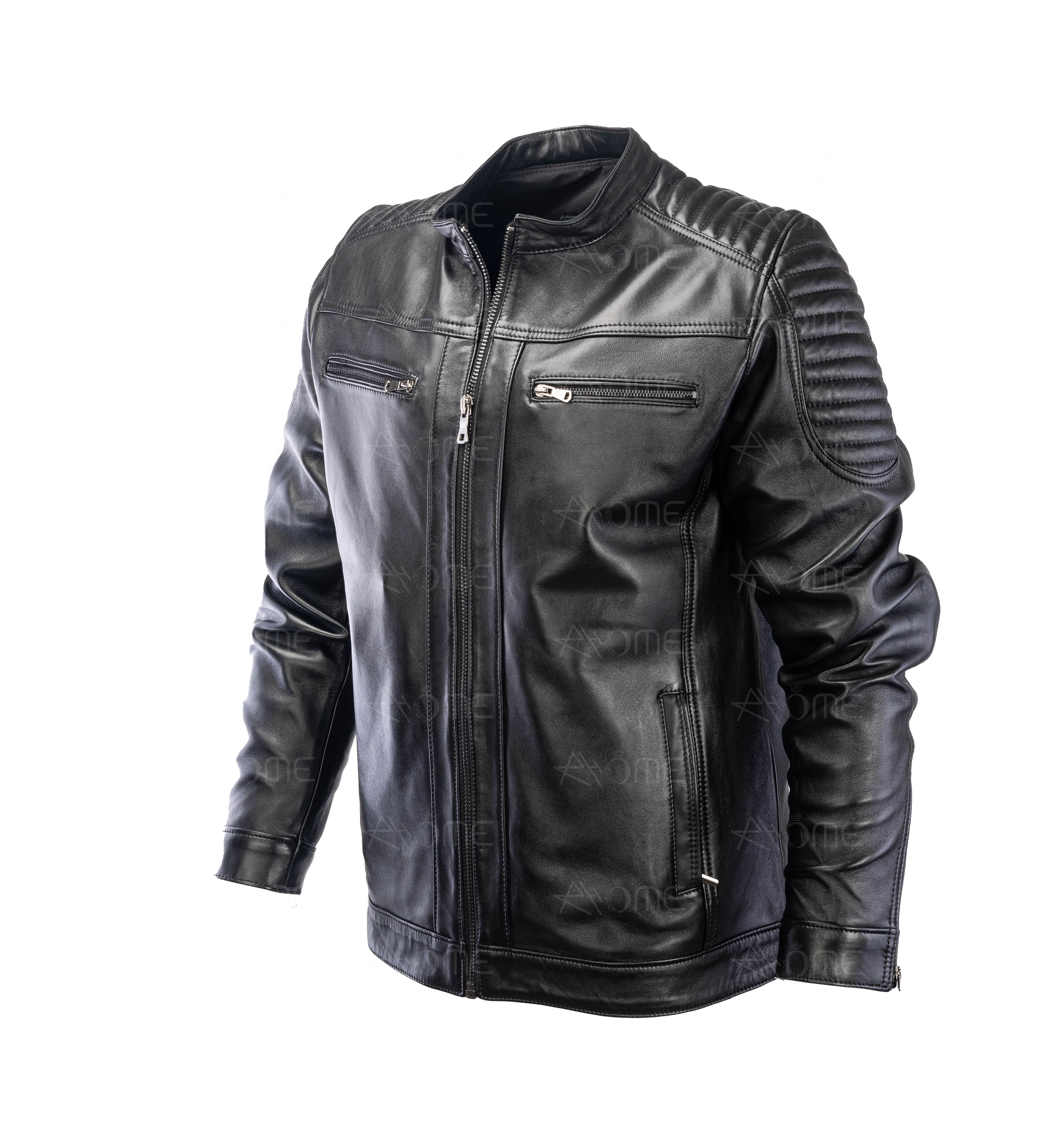 Blouson en cuir Noir 12700