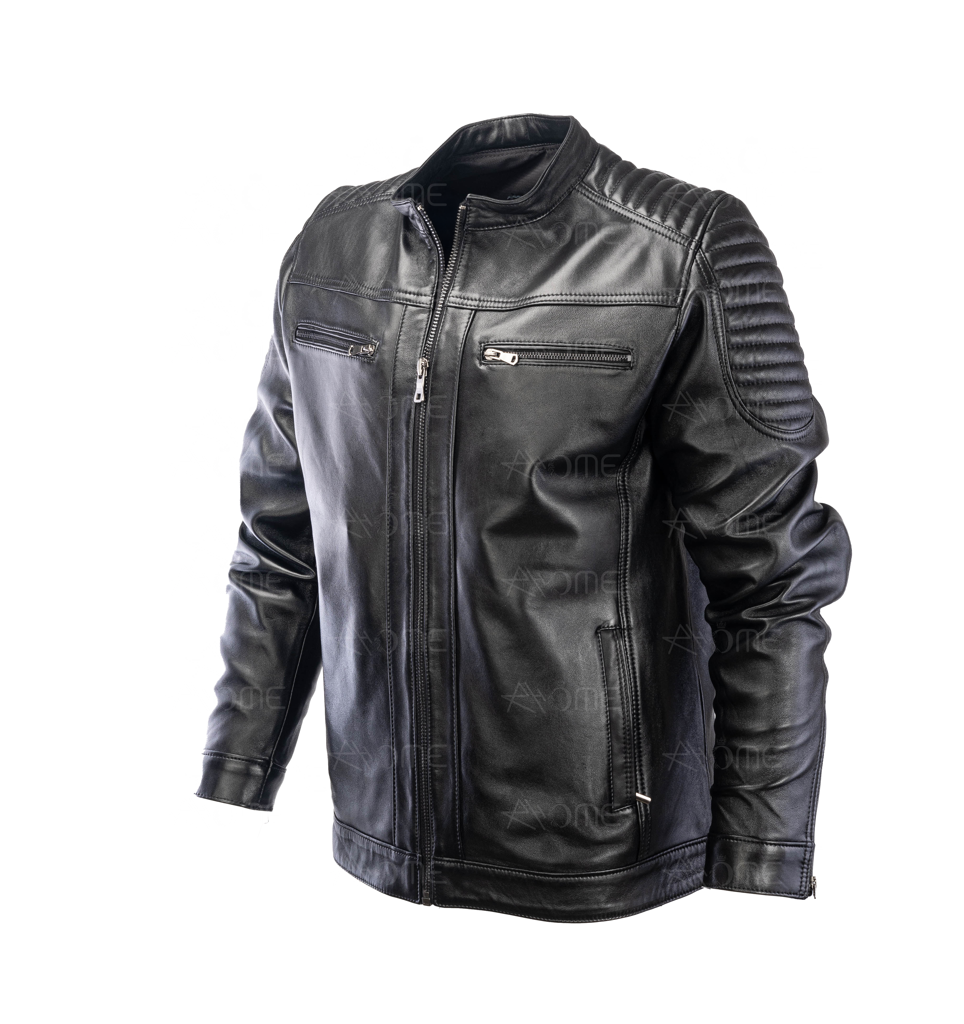 Blouson en cuir Noir 12700