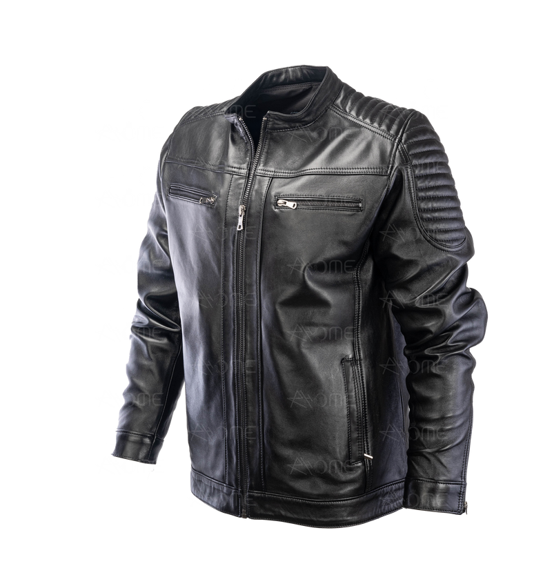 Blouson en cuir Noir 12700