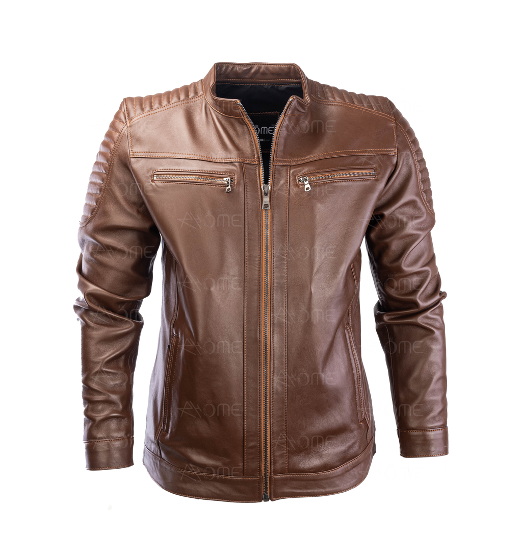 Blouson en cuir Tabac 12700