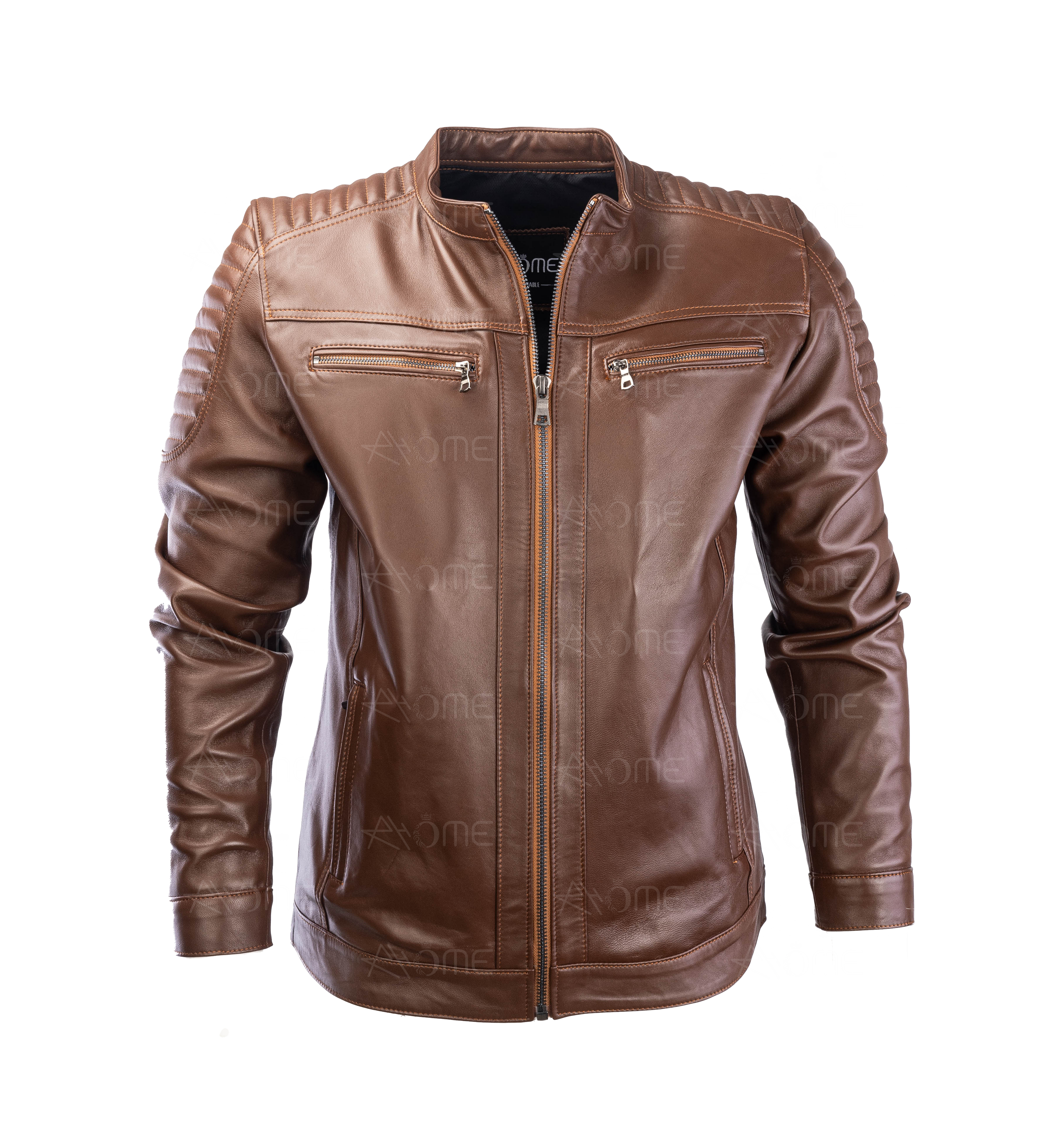 Blouson en cuir Tabac 12700