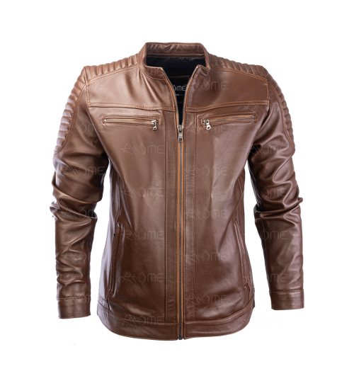 Blouson en cuir Tabac 12700