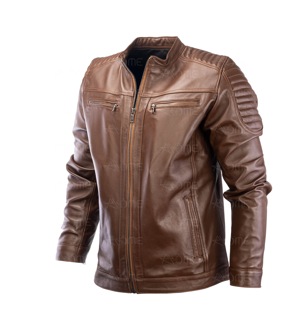 Blouson en cuir Tabac 12700