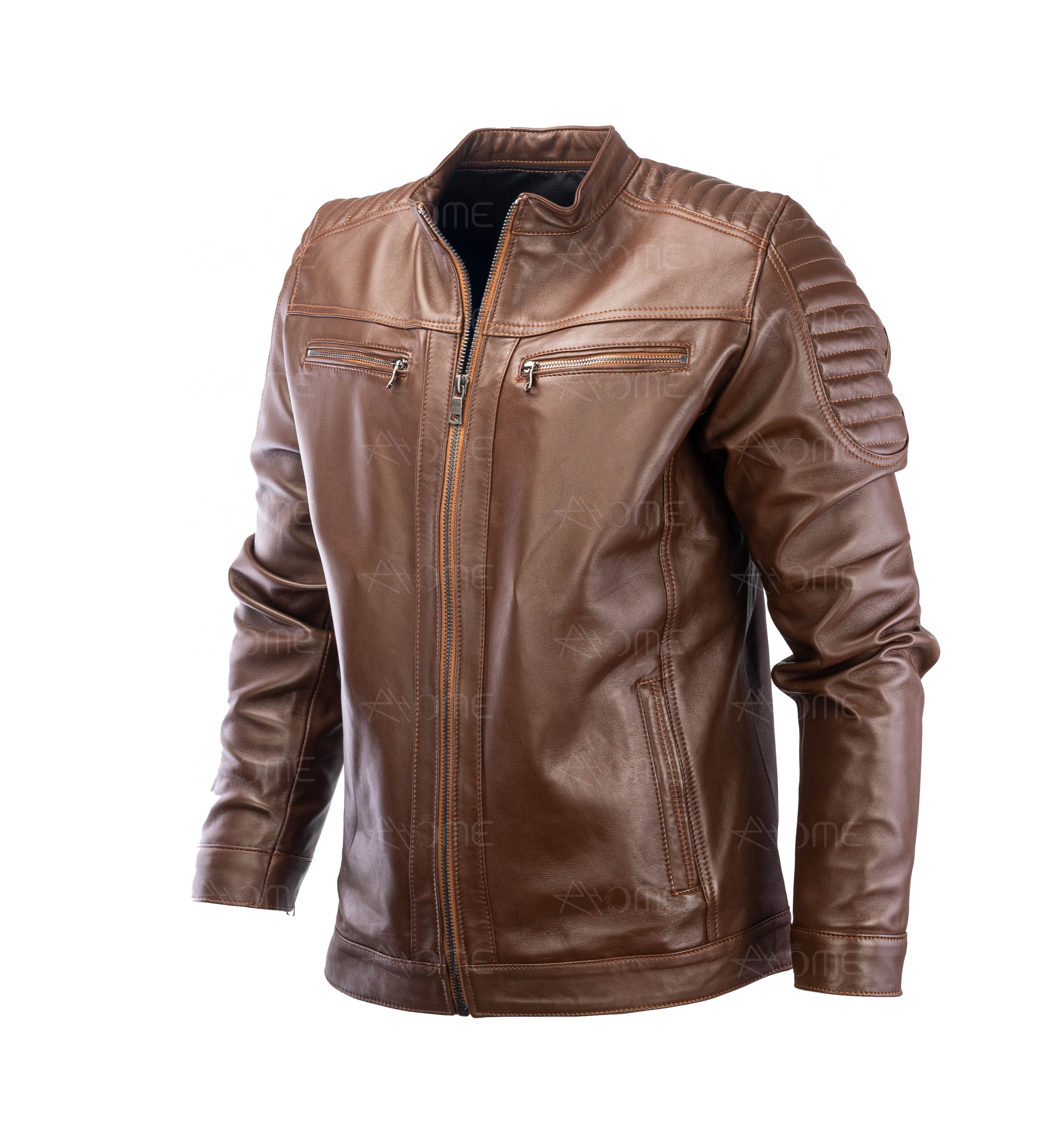 Blouson en cuir Tabac 12700