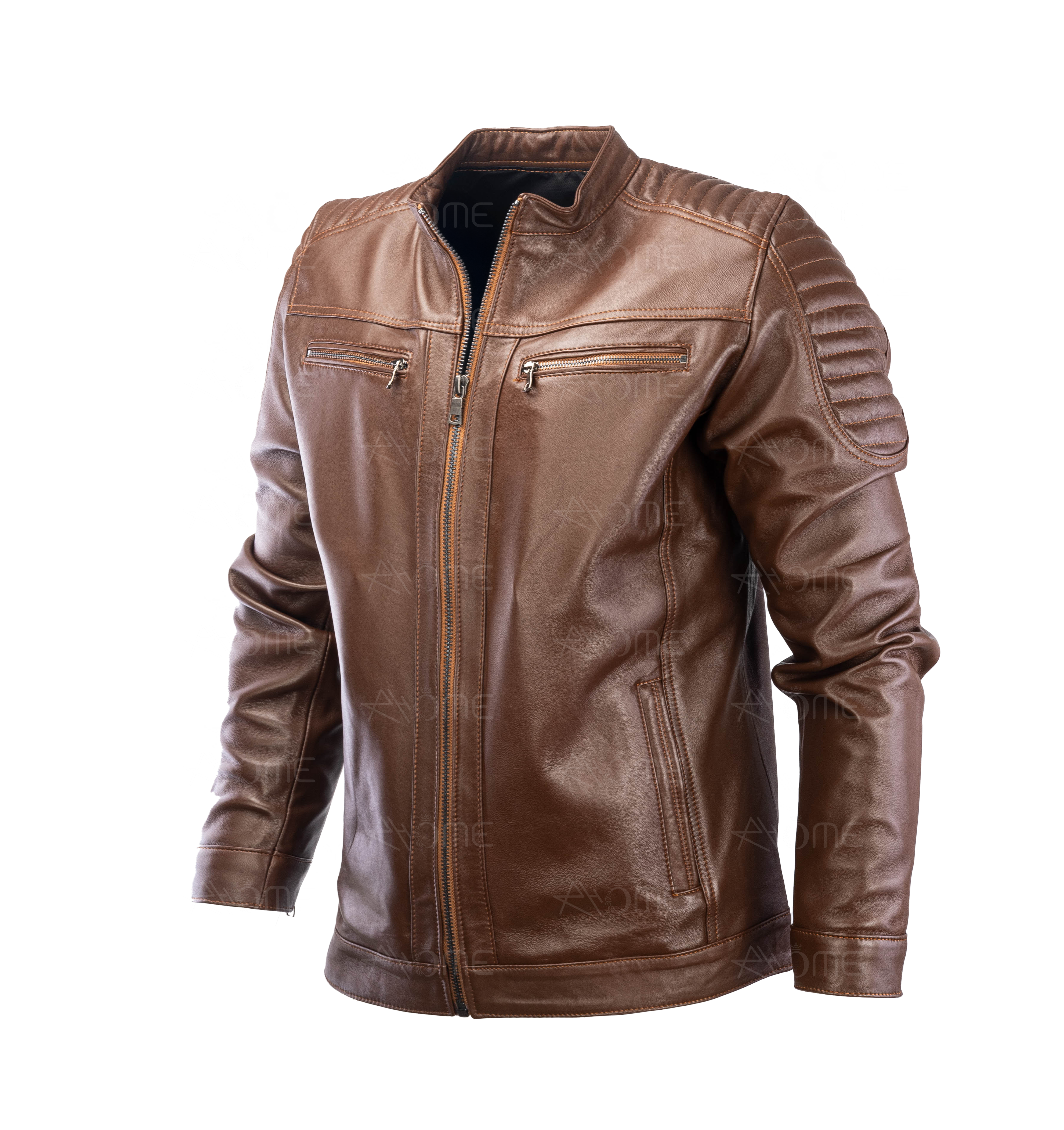 Blouson en cuir Tabac 12700