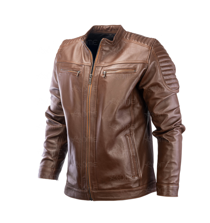 Blouson en cuir Tabac 12700
