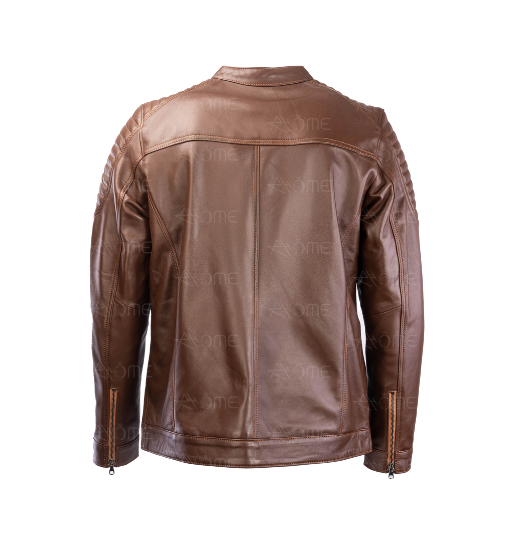 Blouson en cuir Tabac 12700