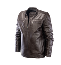 Blouson en cuir marron 12700