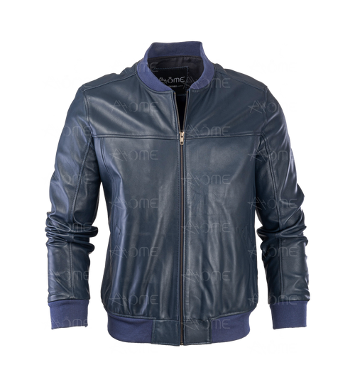 Blouson  en cuir Bleu 130