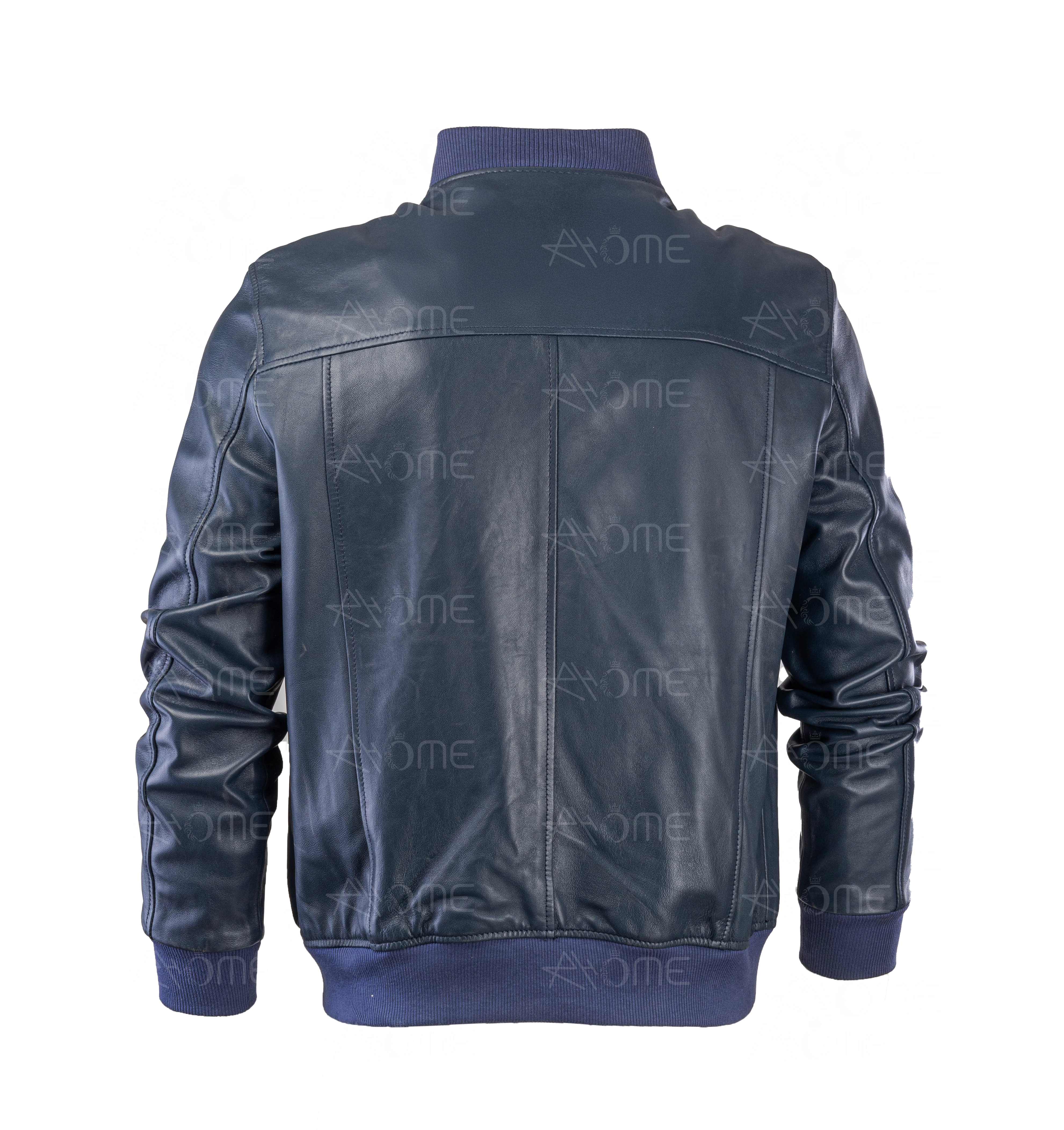 Blouson  en cuir Bleu 130