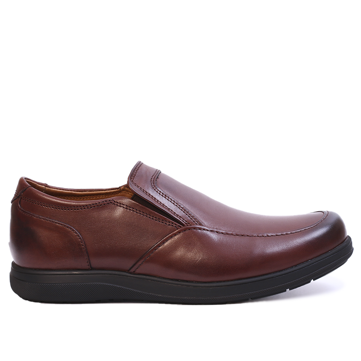 relaxfit - chaussure en cuir tabac